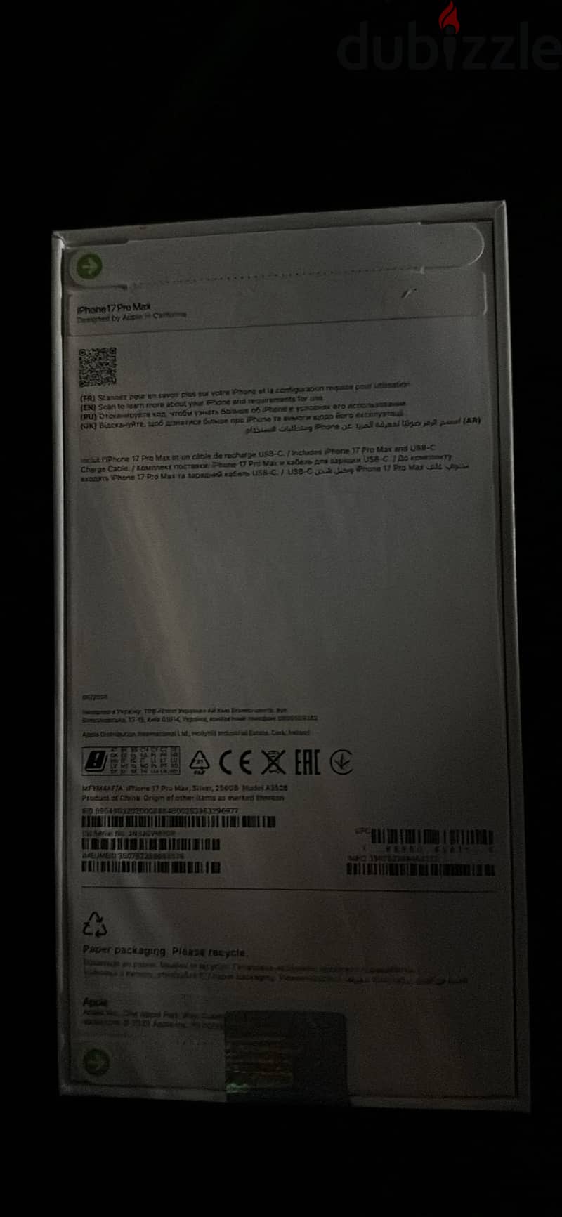 Iphone 17 pro max silver 1