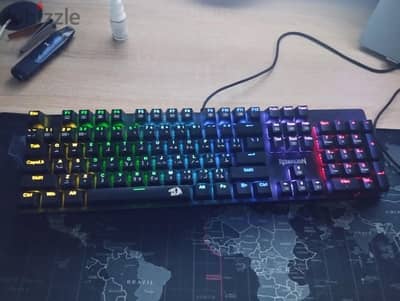 كيبورد Reddragon vallehim rainbow ellite blue