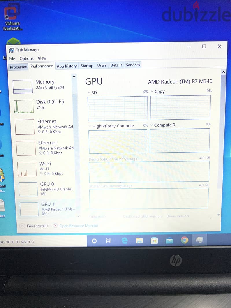 Hp laptop i5-7200U 3