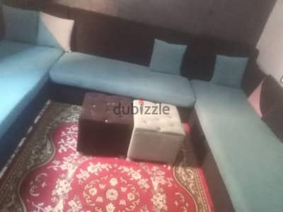 ركنة حرف U مقاس 3×2×2  اسود في تركواز