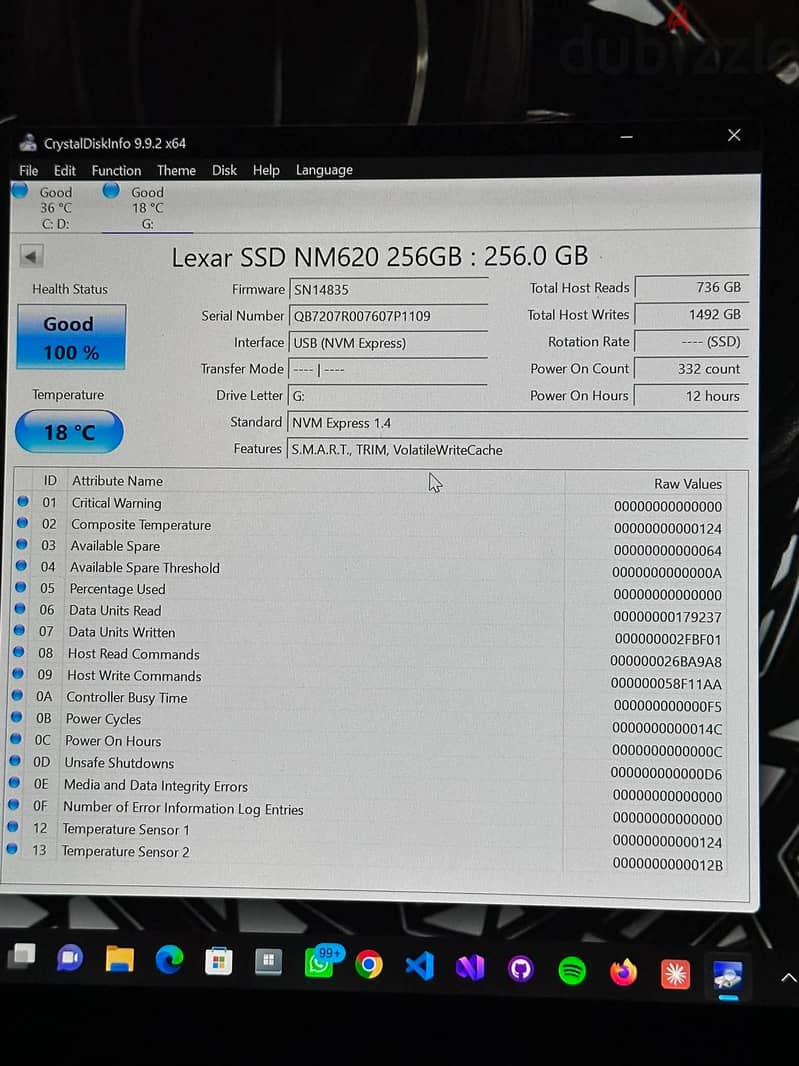 Lexar 256GB NM620 M2.2280 2