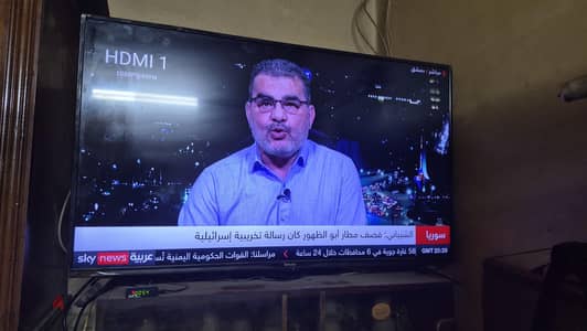 تلفزيون جروهي 43 بوصه مع رسيفر مدمن ج كسر زيرو