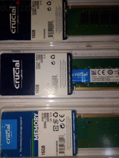 رام كمبيوتر   ١٦ جيجا    DDR4 تردد ٢٦٦٦ cl 19