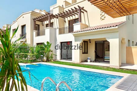 Corner Villa with Heated Pool – For Rent in Mivida, New Cairo   Parcel 1  Private swimming pool   Private garden