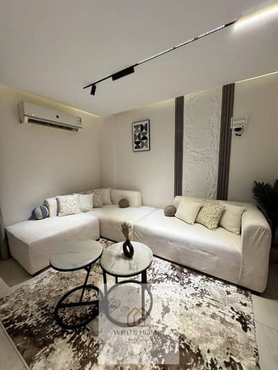 Furnished apartment for rent in  (Al Rehab area) at below-market price due to travel; 99 sqm, featuring 2 bedrooms and a bathroom. Located in