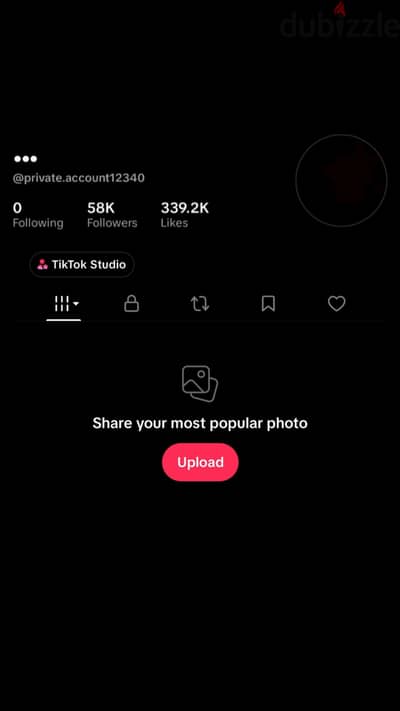 حساب تيك توك