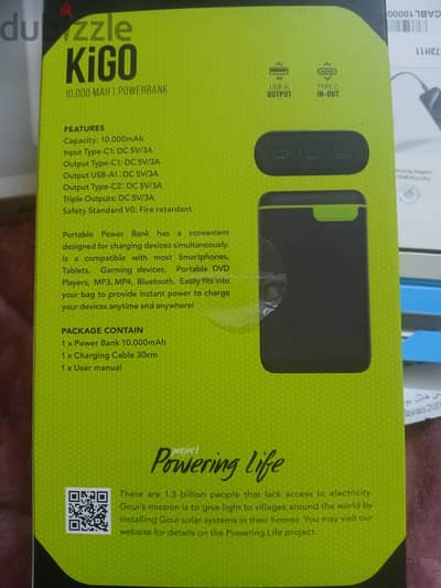 power bank kigo 10.000 mah
