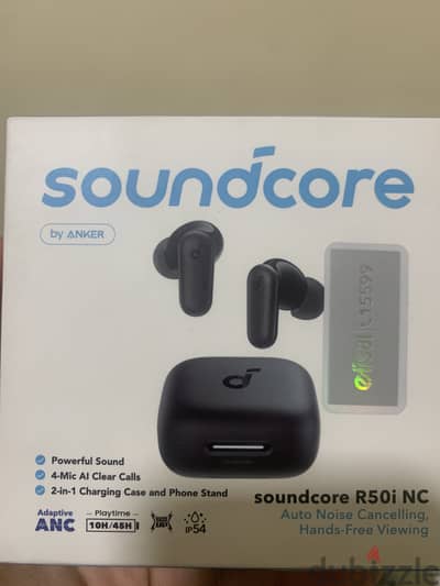 سماعة anker soundcore R50i NC كسر زيرو لم تستعمل تم فتح العلبة فقط