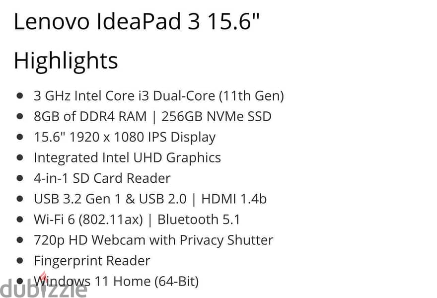 Lenovo Ideapad 3 15.6 2