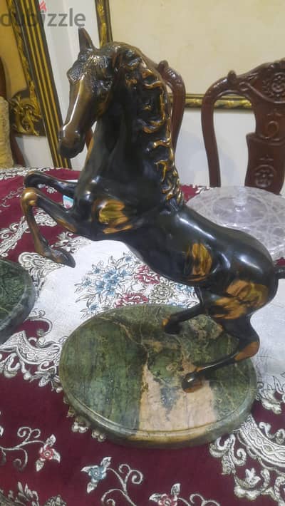 ٢ حصان نحاس طول ٥٥ سم