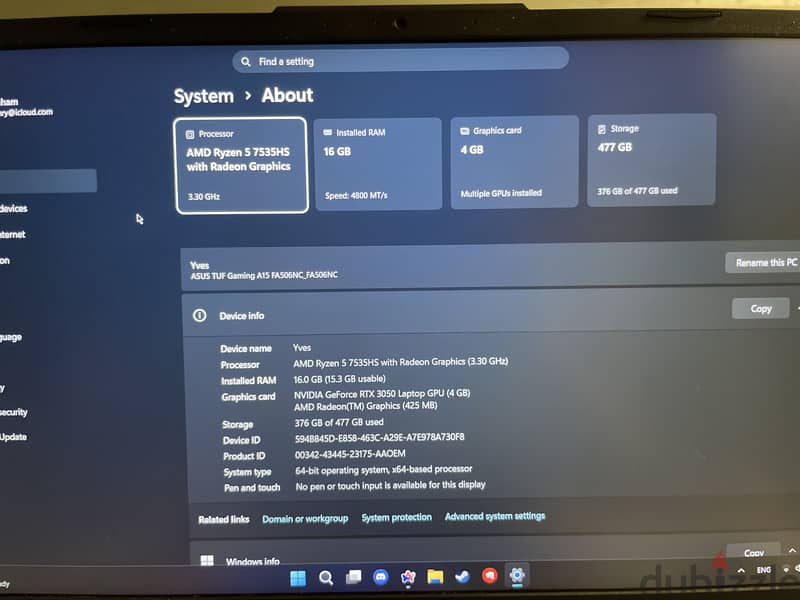 Asus laptop 2