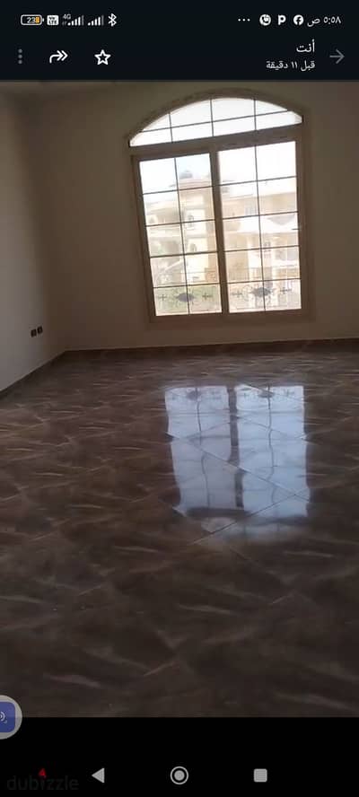 Apartment for rent in the South Academy villas area, 180 sqm, First Settlement, New Cairo.