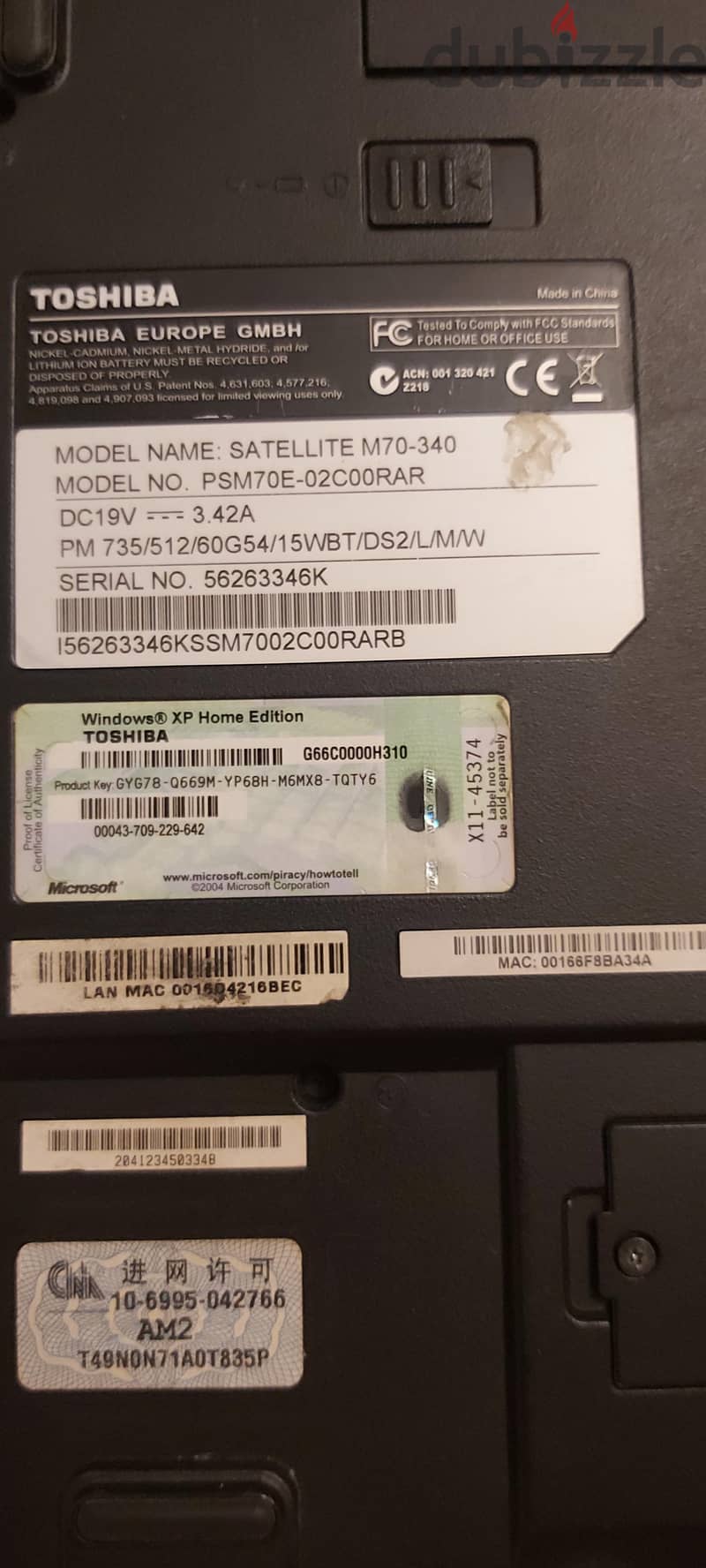 توشيبا Satellite M70_340 2