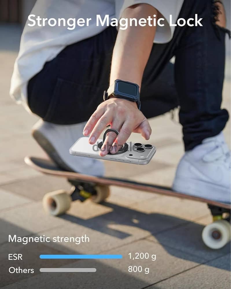 ESR Ring Stand for any mobile - Black color 5