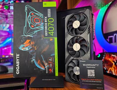 كالجديد Gigabyte GeForce RTX 4070 SUPER Gaming OC 12GB — ضمان لل 4k