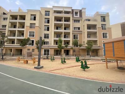 penthouse resale I ready to move I view on club I 3 bedrooms  I very prime location I in compound sarai new cairo next to madinaty