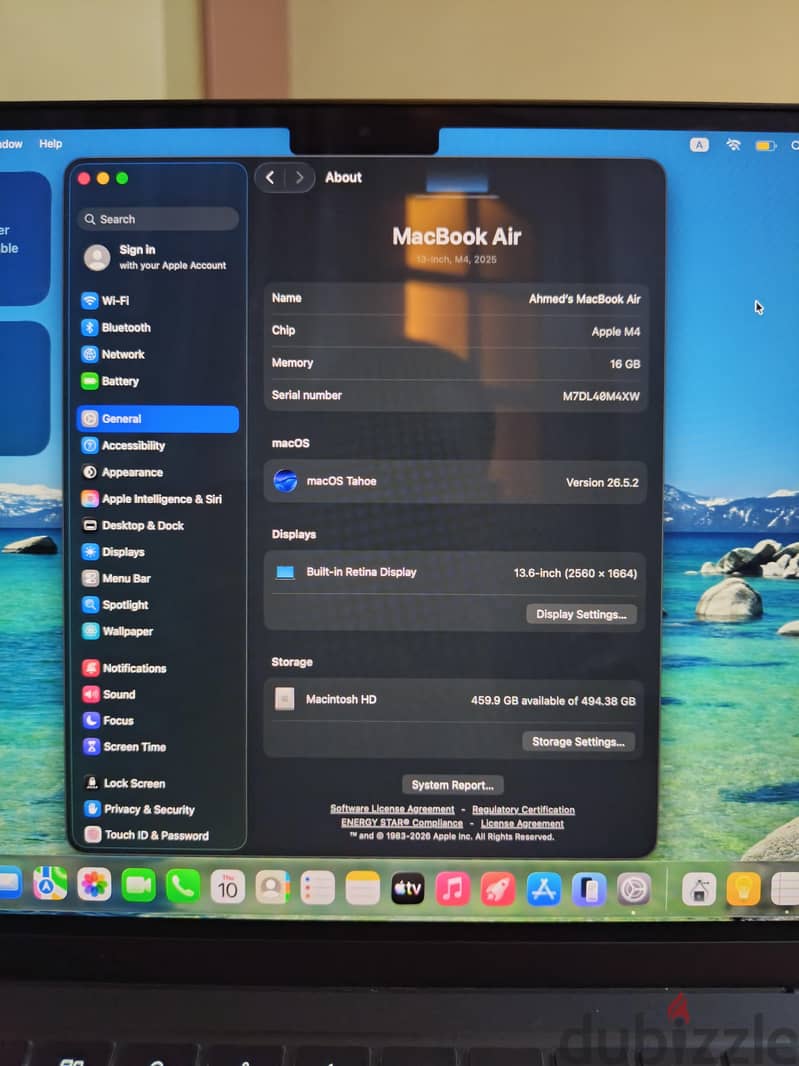 Mackbook air m4 512 SSD 3