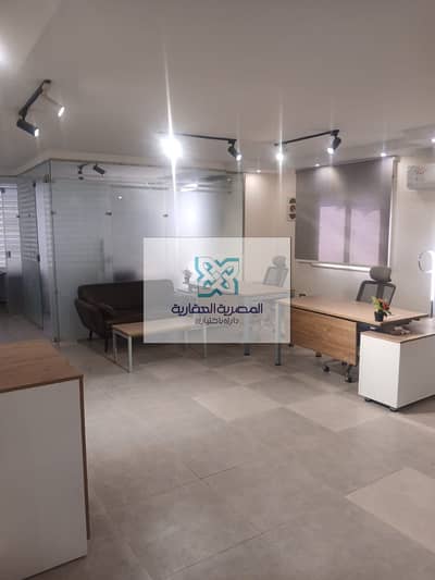   Administrative headquarters for rent furnished and air-conditioned – #Zahraa_AlMaadi   Carrefour main street near the ring road and services