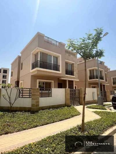 Middle classic townhouse for sale with payment facilities over the longest payment period in Hyde Park, Fifth Settlement, near the Ring Road