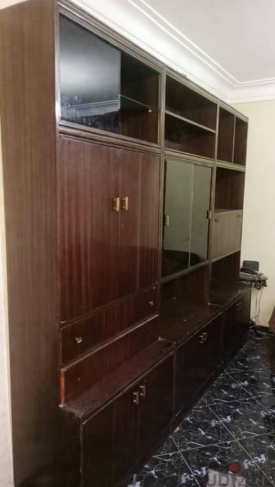 للبيع مكتبة حائط 3 قطع خشب كونتر  محمل اقرا الاعلان