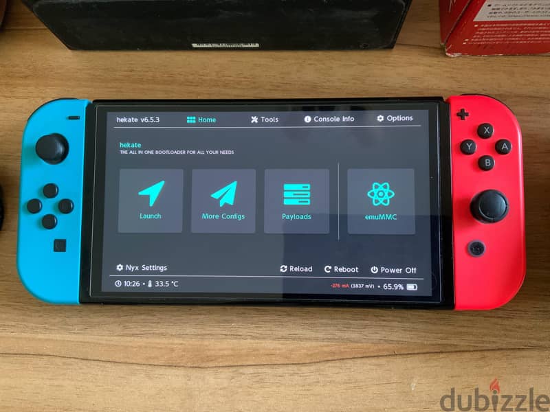 Nintendo switch oledمعدل + extra joycons + Zelda Case 3