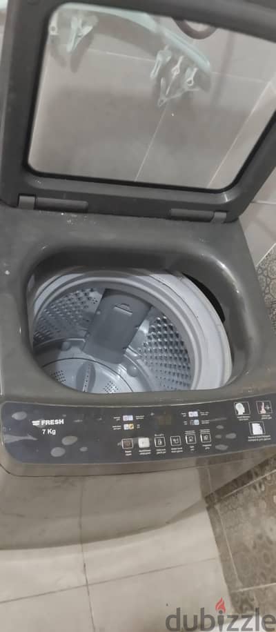 غسالة ملابس فريش تحميل علوى 7 كجم فضي - Top Load 7kg