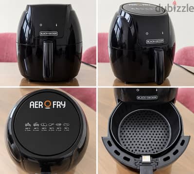 Black+Decker Air Fryer 5.6L 1800W – استخدام 4 مرات فقط
