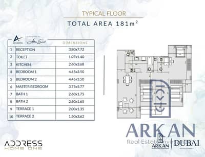 MI apartment 181 sqm sea view lake with a 15% down payment on Al-Nawadi Street next to Sun Capital installments up to 8 years delivery year