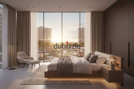 أميز شقة غرفتين بحري 120م في Canyon 8 العاصمة الإدارية - مقدم 5% وتقسيط 8 سنين بدون دفعات