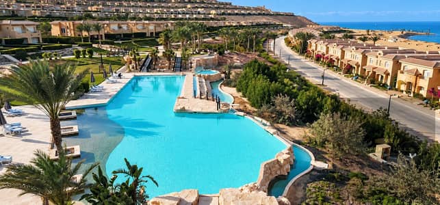 Big 40% Discount Twin House 3Bed 140sqm Fully Finished for Sale in Telal El Sokhna Shores | 5% Down Payment Up to 10-Year Installments Full Sea View