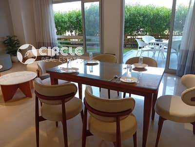 220 sqm BUA Ground Apartment with Garden For Rent in CFC New Cairo (Living Phase)