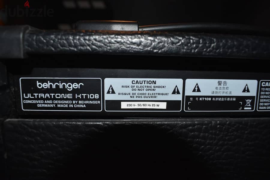 Behringer Ultratone KT108 15-watt amplifier 2