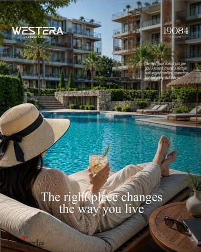 80 sqm apartment for sale in Westra, directly on Zewail Road, Hadayek October. Prime investment with 5% down payment and installments up to 8 years.