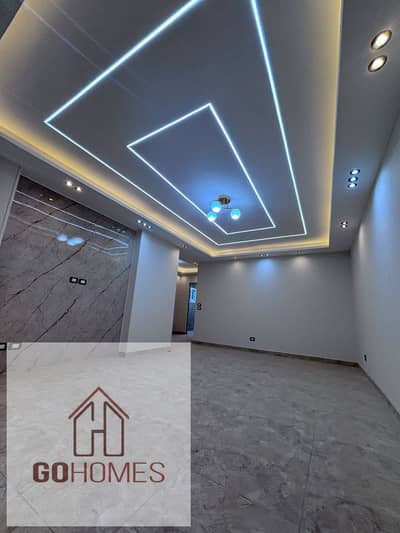 An exceptional 120-square-meter apartment for sale in the Darna Compound, Zahraa El Maadi. It features ultra-super-lux finishes