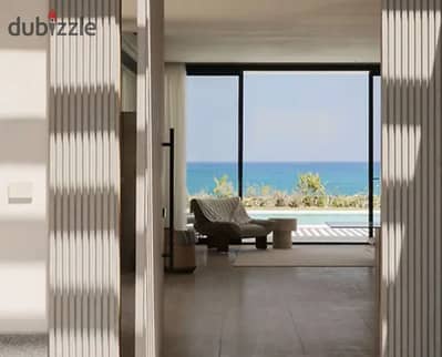 شاليه للبيع متشطب بالكامل فيو  بنورامي على البحر مباشرة في بيت البحر سيدي عبدالرحمن