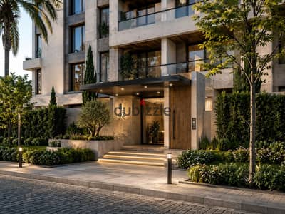 Ground floor apartment 109m + garden 35m in October Gardens | in front of Zewail University | 10% down payment and installment up to 10 years