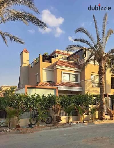 فيلا مستقلة مميزة للبيع داخل سراي – Sarai في مستقبل سيتي، بموقع مميز سور بسور مع مدينتي وعلى طريق السويس.