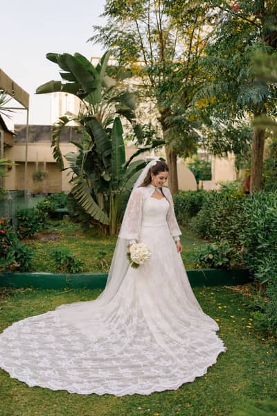 Embroidered Wedding Dress for Sale