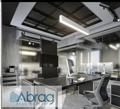 Administrative office for rent, 91 sqm, 3 rooms, finished and air-conditioned, at Arkan Plaza Mall, Sheikh Zayed.