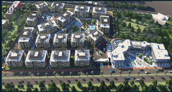 133 sqm apartment for sale in Westra, directly on Zewail Road, Hadayek October. Prime investment with 5% down payment and installments up to 8 years.
