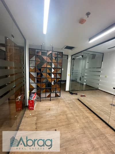Administrative office for rent, 92 sqm, finished, 4 rooms, Park Street, Sheikh Zayed – prime location.