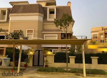 Independent villa for immediate receipt at half price in Sarai compound in New Cairo in front of Open Air Mall Madinaty with a very distinctive layout