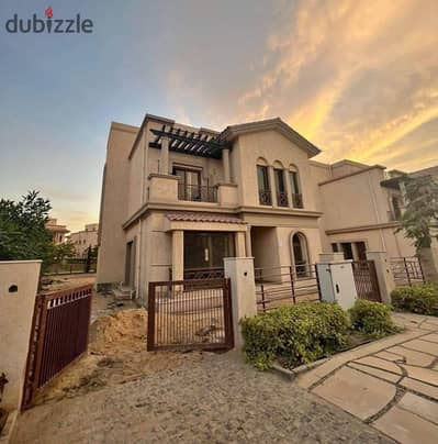 Villa in Sarai with 50% discount, villas-only phase on Al Amal Axis & Suez Rd, near Capital Airport, Mostakbal City & New Cairo.