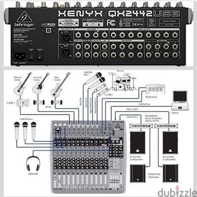 ميكسر بهرنجر Behringer XENYX QX2442USB كسر زيرو السعر لسرعة البيع