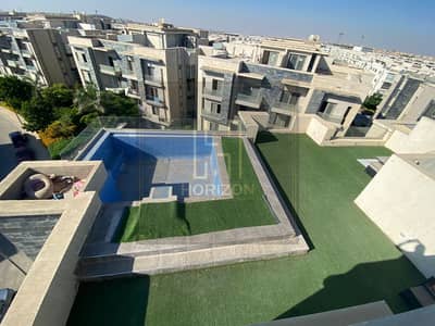 شقة بنتهاوس نص مفروشة من 3 غرف للإيجار في جاليريا مون فالي  التجمع الخامس Penthouse for Rent in Galleria Moon Valley New Cairo