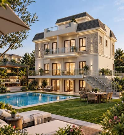 توين هاوس للبيع في THE GEE – نيو زايد | مساحة 320م + جاردن 120م | مدخل 1 نيو زايد بجوار Beverly Hills | مقدم 10% فقط وتقسيط حتى 8 سنوات بدون فوائد