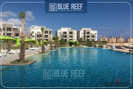 A fully finished chalet in Amwaj, ready for immediate handover. It boasts a prime location in Sidi Abdel Rahman on the North Coast