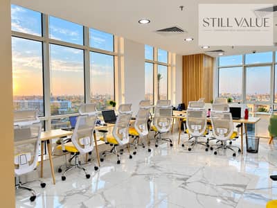 مكتب اداري للايجار 138م مفروش فيو علي شارع التسعين في التجمع الخامس Office For Rent 138Sqm In Fifth Settlement