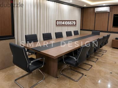 ترابيزة اجتماعات مودرن خشب mdf اسباني مستورد - meeting table