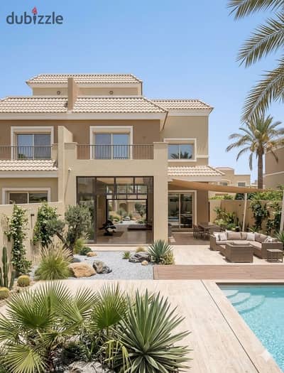 3-storey townhouse in Sarai near Madinaty & Mountain View. Villas-only phase, prime price with installments up to 12 years For sale